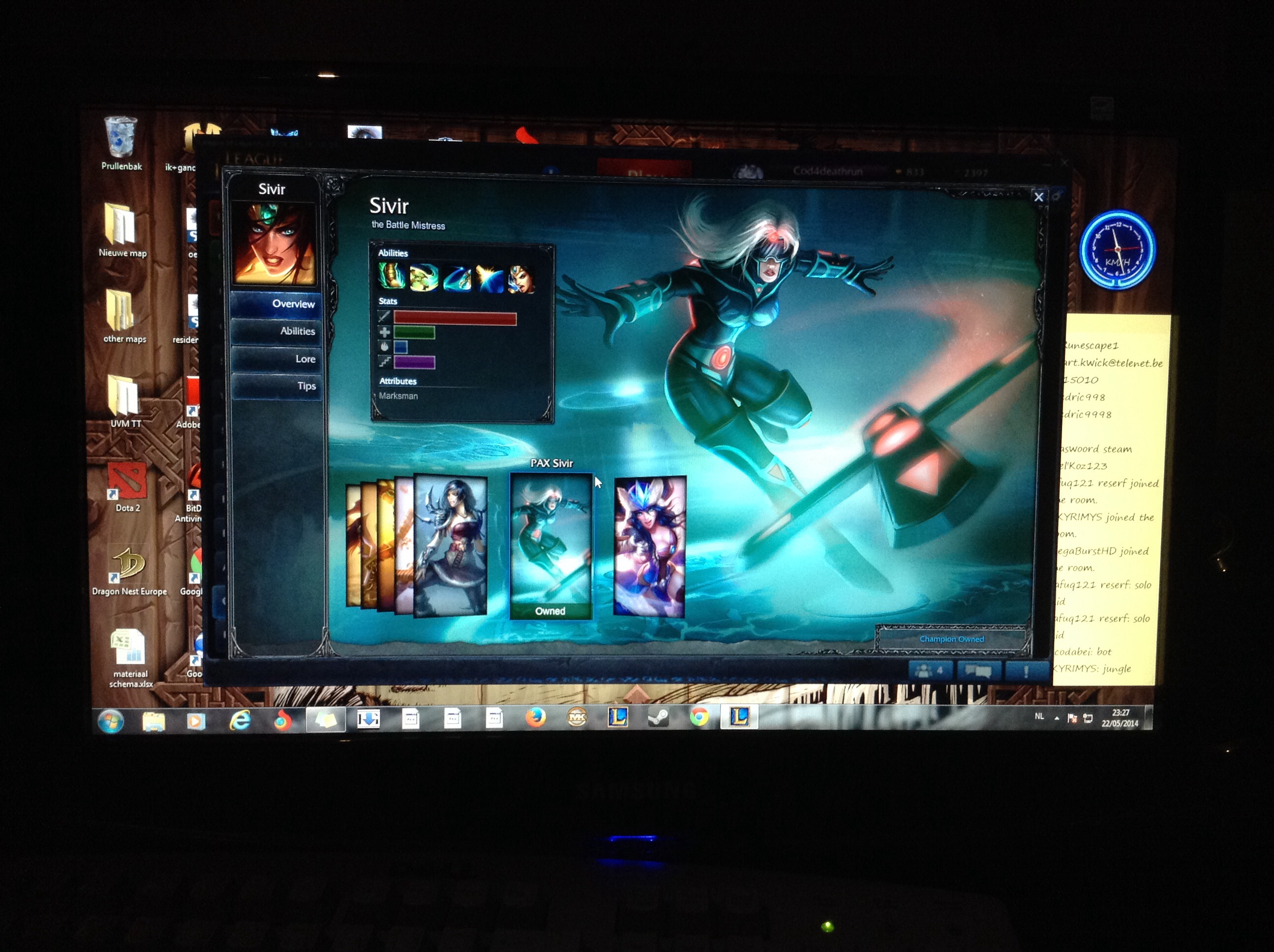 Skins for League of Legends.