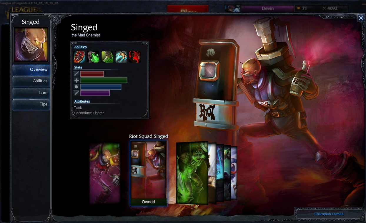 Skins for League of Legends.