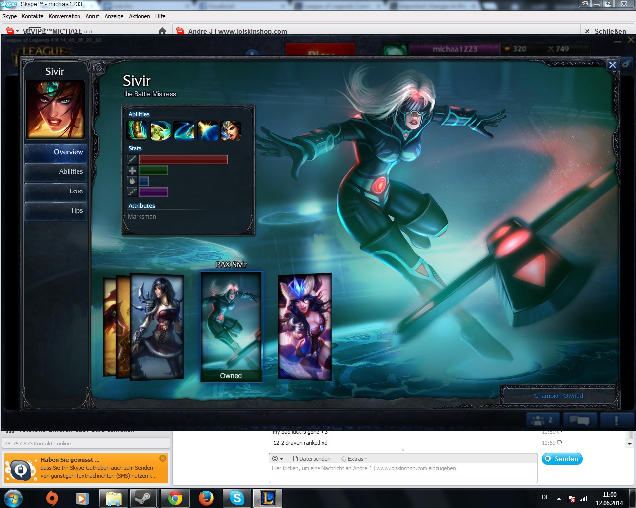 Skins for League of Legends.