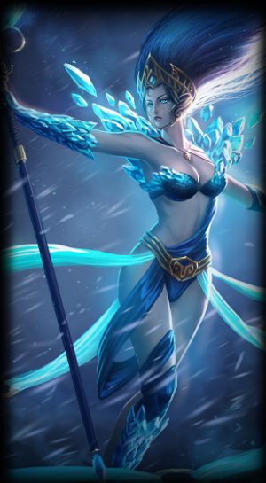 Frost Queen Janna skin for League of Legends ingame picture splash art