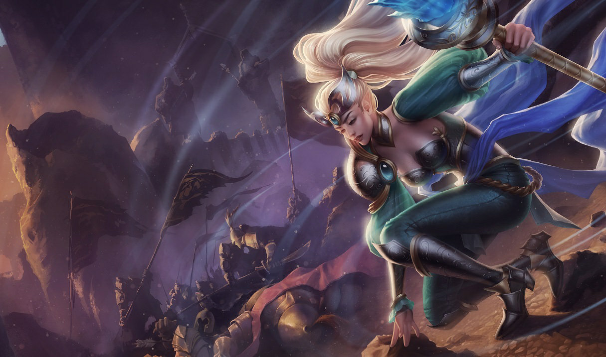 splash art for victorious janna league of legends skin
