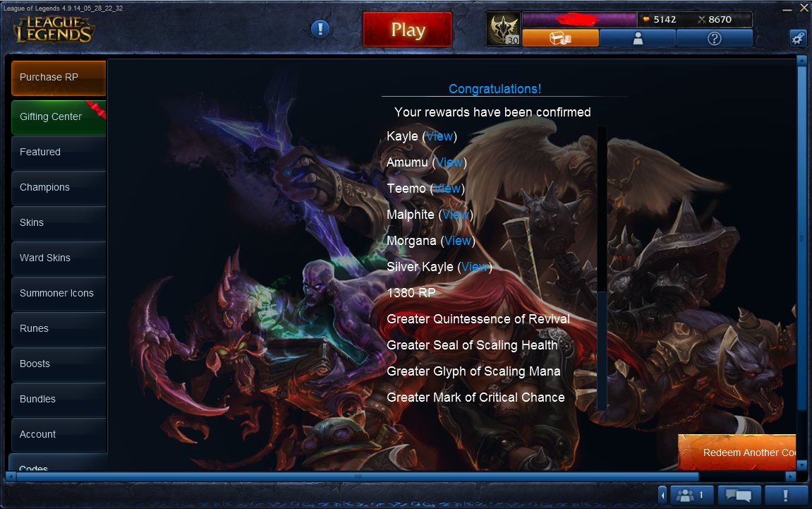 Skins for League of Legends.