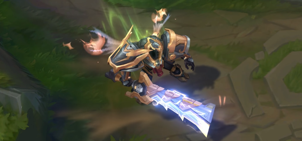 mecha kingdoms garen prestige skin for league of legends ingame picture